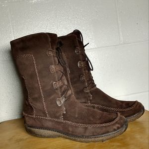 Timberland women's suede leather warm wool winter boots